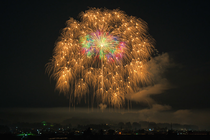 片貝まつり (浅原神社 秋季例大祭奉納大煙火) - 八重蕊花火攝影 #tax_name-四尺玉